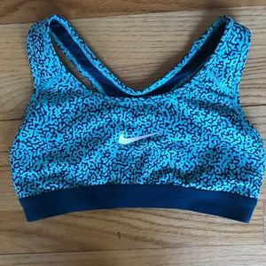 Nike Dri Fit Women's Sports Bra Blue Size XS